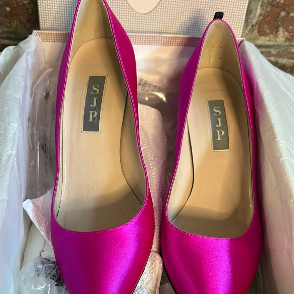 SJP by Sarah Jessica Parker hot pink heels